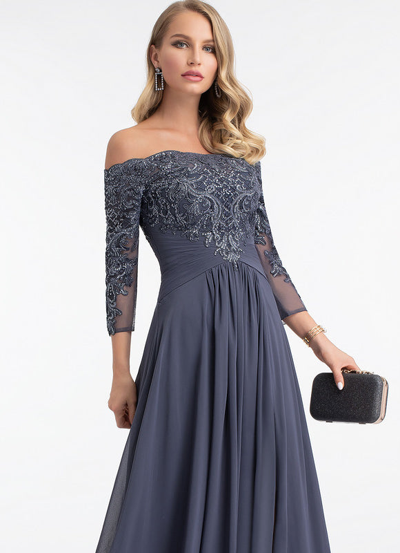Robe Élégante À Manches Transparentes - gallery 5