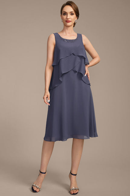 Robe Élégante Mousseline Avec Châle - gallery 6