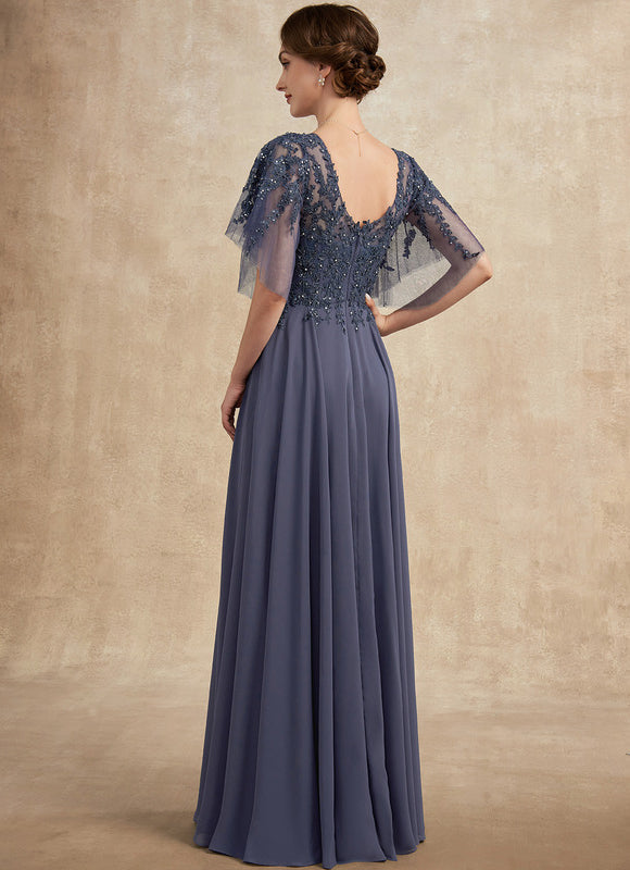 Robe Élégante À Manches Transparentes - gallery 3
