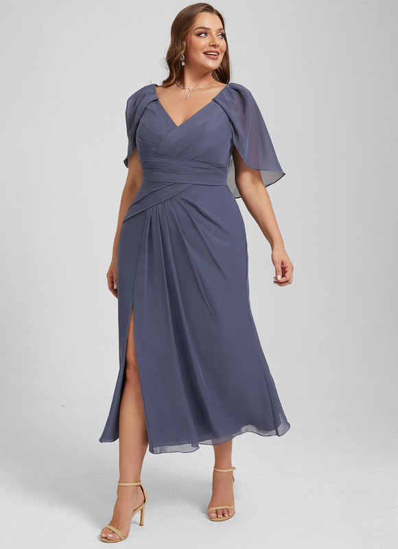 Robe Fluide Chic Col V Élégant - gallery 7