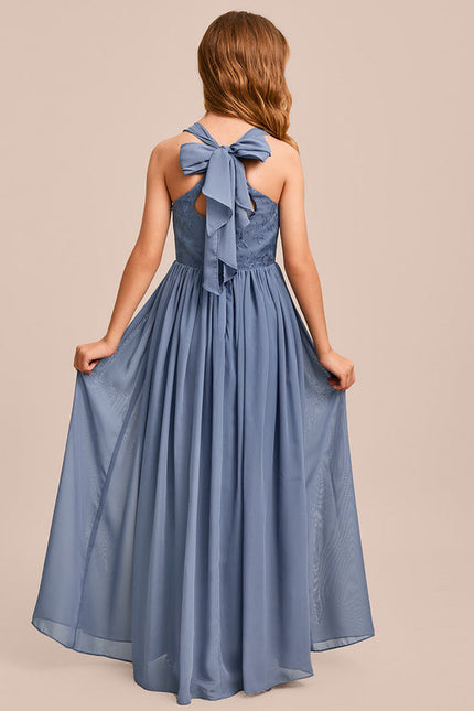 Robe De Demoiselle D'Honneur Bleu Gris - gallery 6