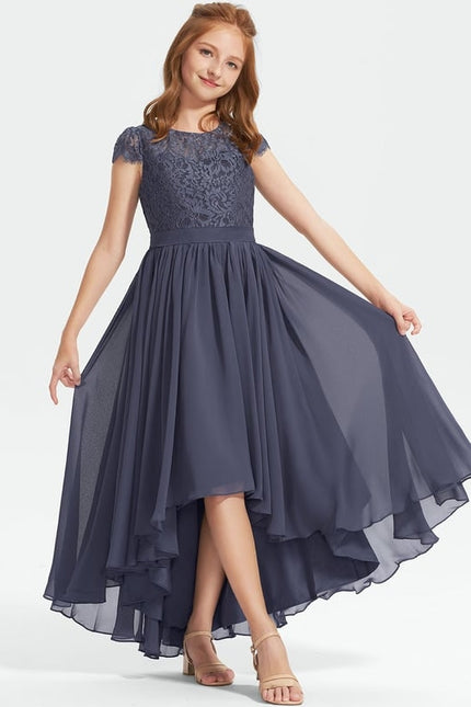 Robe Demoiselle D'Honneur Chic Gris