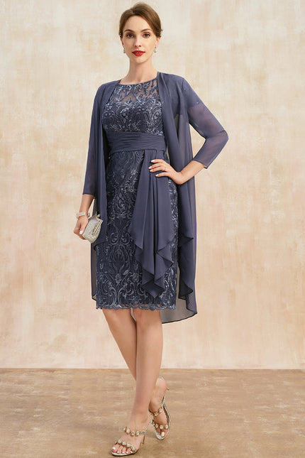 Robe De Soirée Bleu Nuit Femme - gallery 2