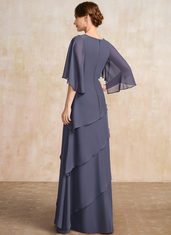 Robe Élégante À Volants Fluides - gallery 5
