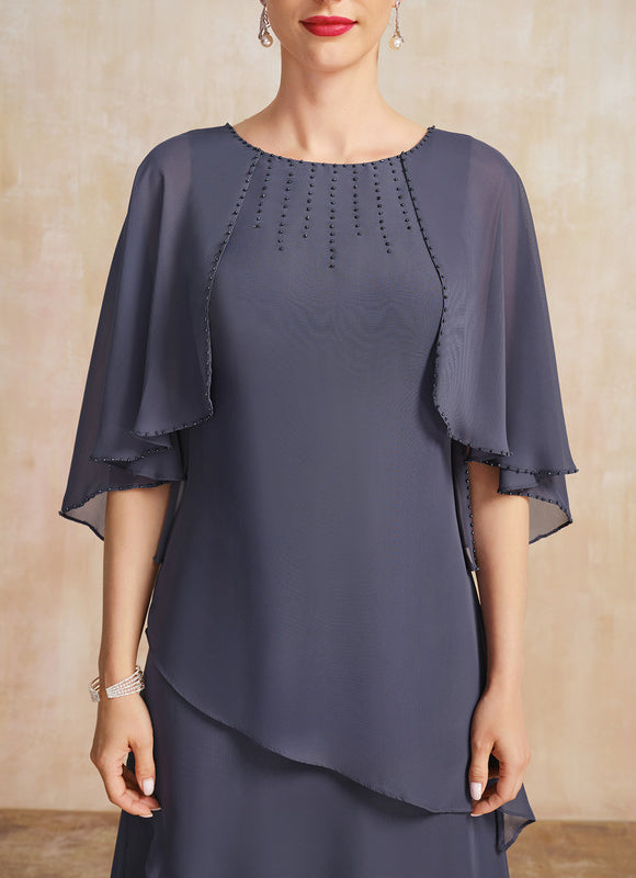 Robe Élégante À Volants Fluides - gallery 6