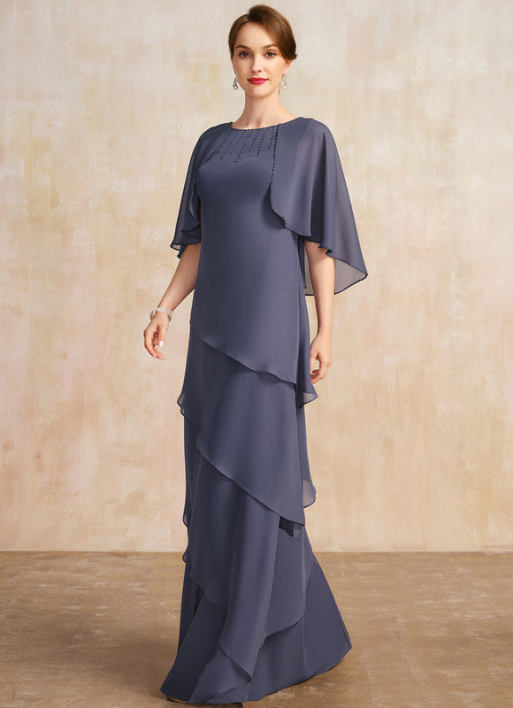 Robe Élégante À Volants Fluides - gallery 3