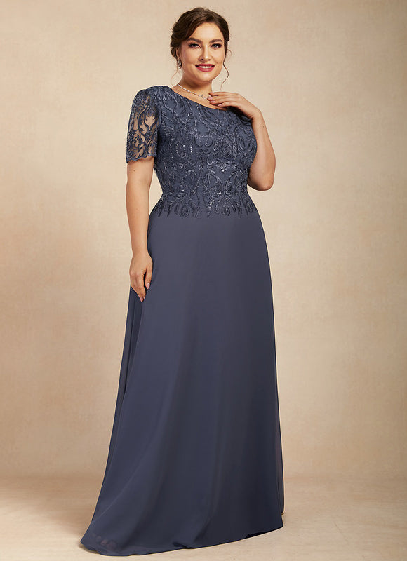Robe Élégante Col Haut Brodée - gallery 7