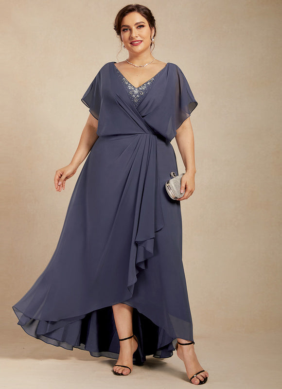 Robe Fluide Chic Col V Drapé - gallery 4