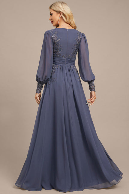 Robe Fluide Élégante À Manches Longues - gallery 6