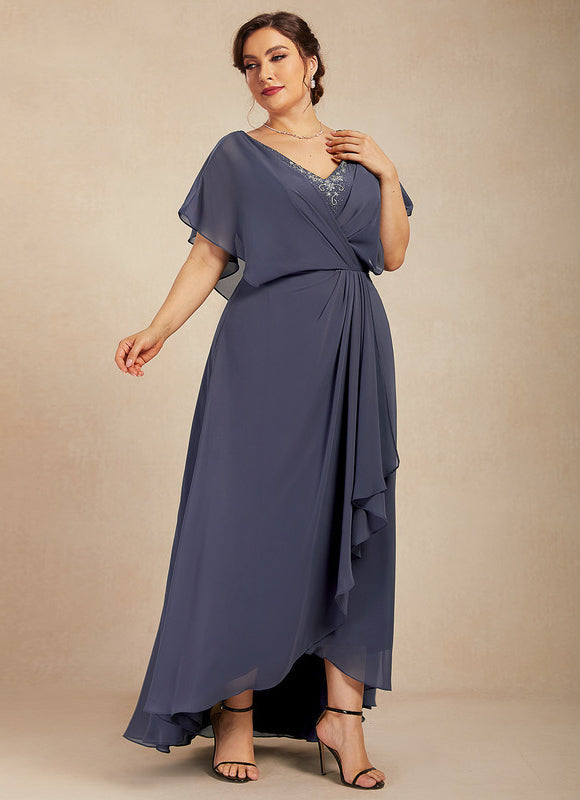 Robe Fluide Chic Col V Drapé - gallery 7