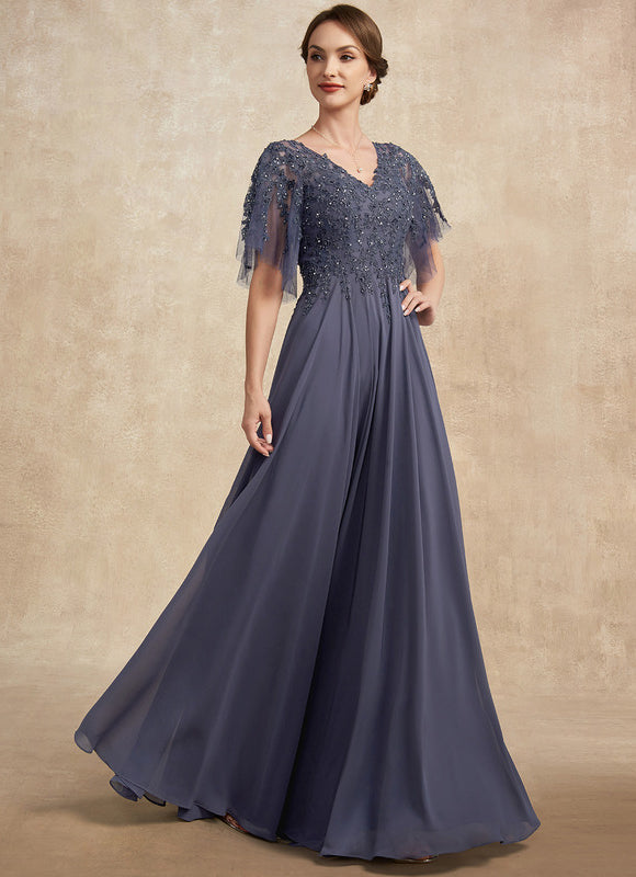 Robe Élégante À Manches Transparentes - gallery 4