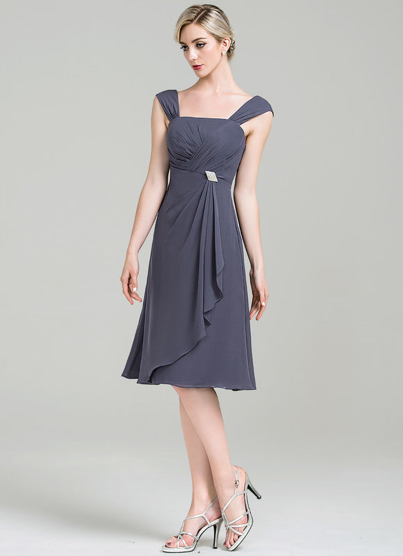 Robe Élégante Mère De Mariée Gris - gallery 7