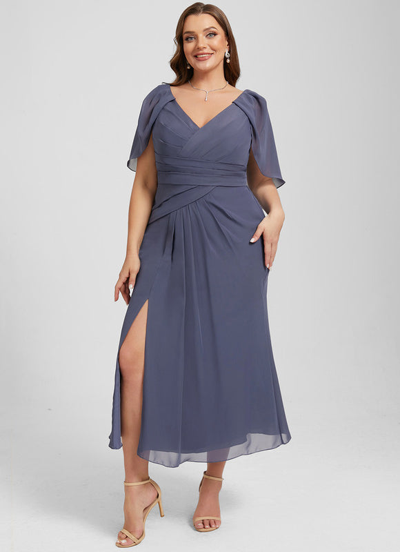 Robe Fluide Chic Col V Élégant - gallery 9