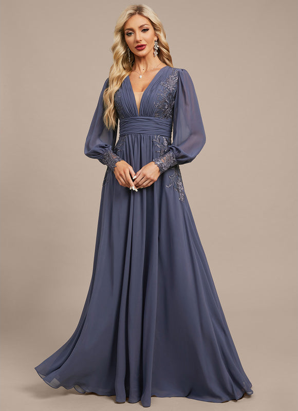 Robe Fluide Élégante À Manches Longues - gallery 3