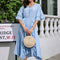 Robe Bleu Ciel Femme