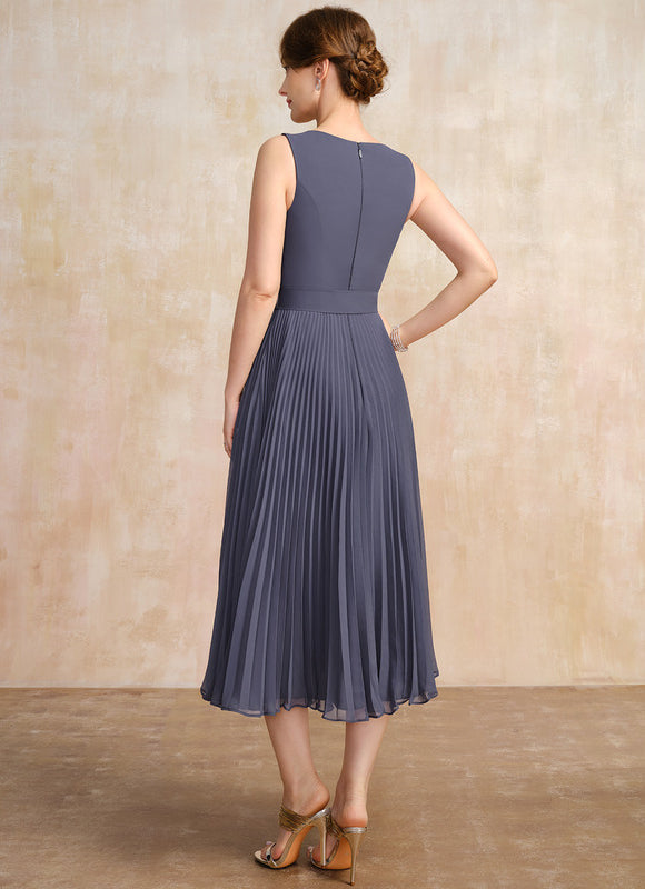 Robe Élégante Plissée Avec Boléro - gallery 6