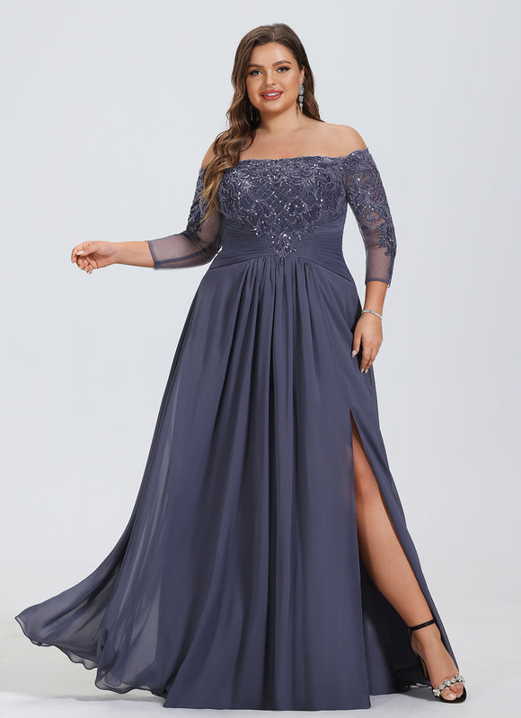 Robe Élégante À Manches Transparentes - gallery 6