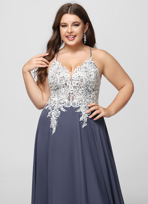 Robe Élégante À Fente Brodée - gallery 7