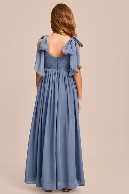 Robe De Demoiselle D'Honneur Bleu Gris - gallery 7