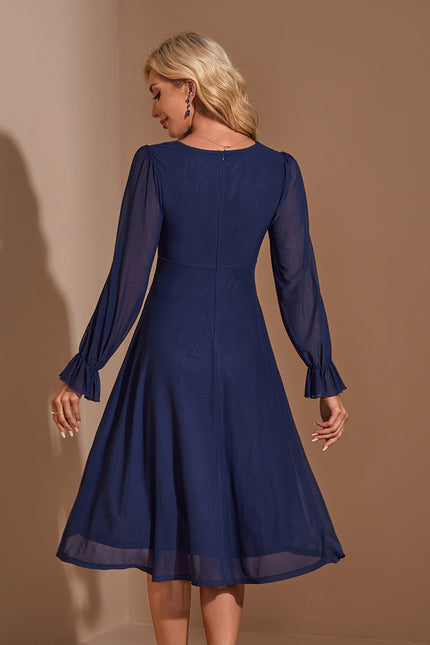 Robe Bleu Nuit Pour Mariage - gallery 1