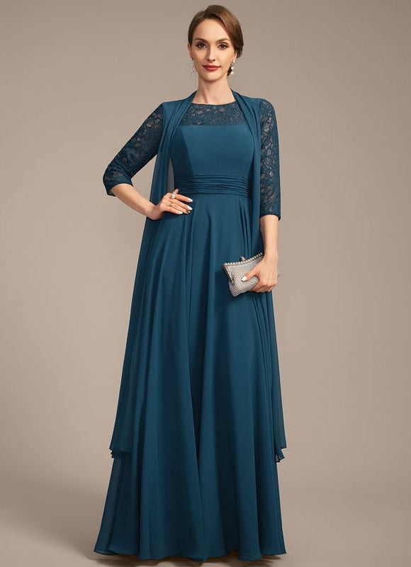 Robe Élégante Mousseline Émeraude Chic