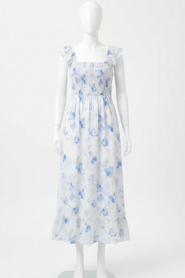 Robe Florale Chic Col V Été