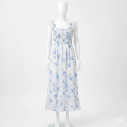 Robe Florale Chic Col V Été