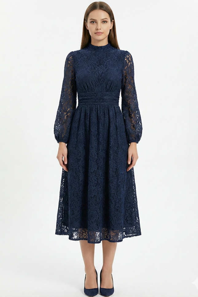 Robe Midi Florale Chic Nuit