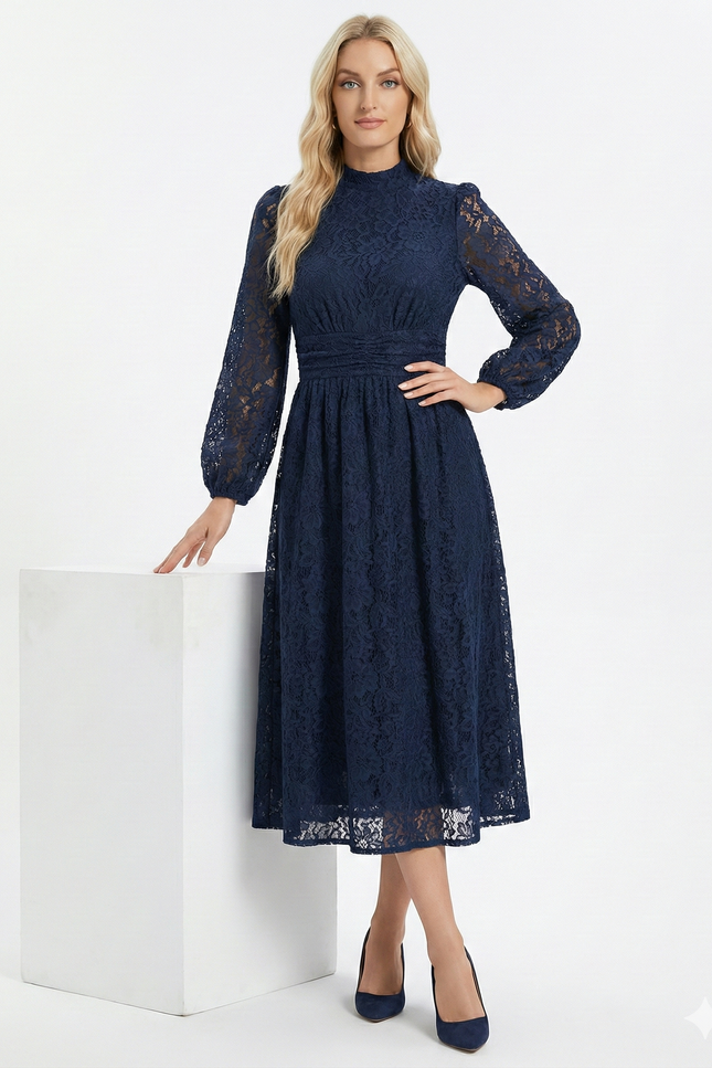 Robe Midi Florale Chic Nuit