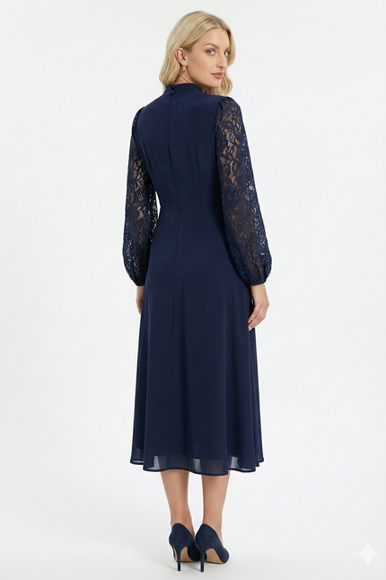 Robe Midi Florale Chic Nuit