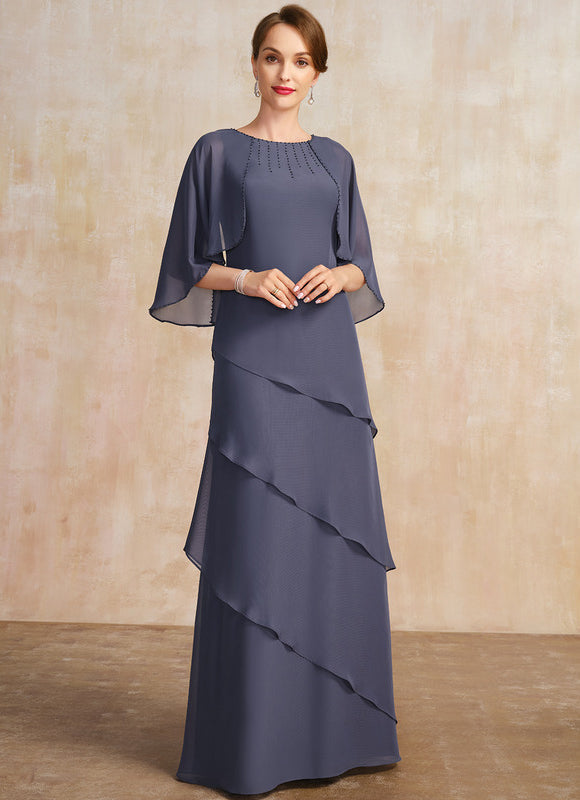 Robe Élégante À Volants Fluides