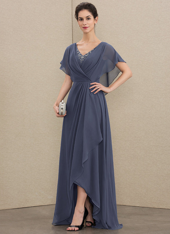 Robe Fluide Chic Col V Drapé - gallery 1