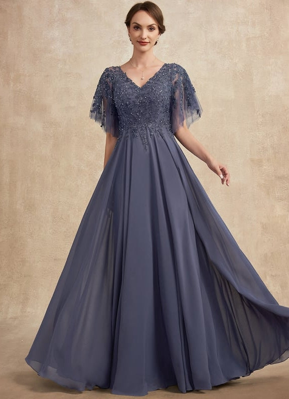 Robe Élégante À Manches Transparentes