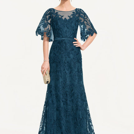 Robe Élégante En Dentelle Verte