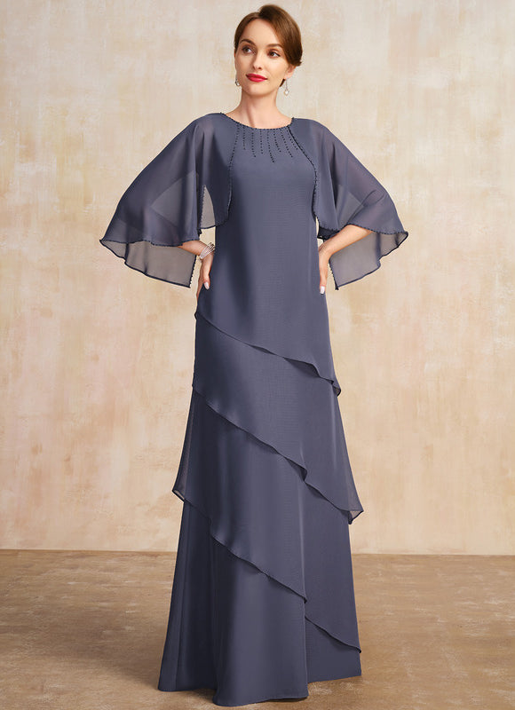 Robe Élégante À Volants Fluides - gallery 4