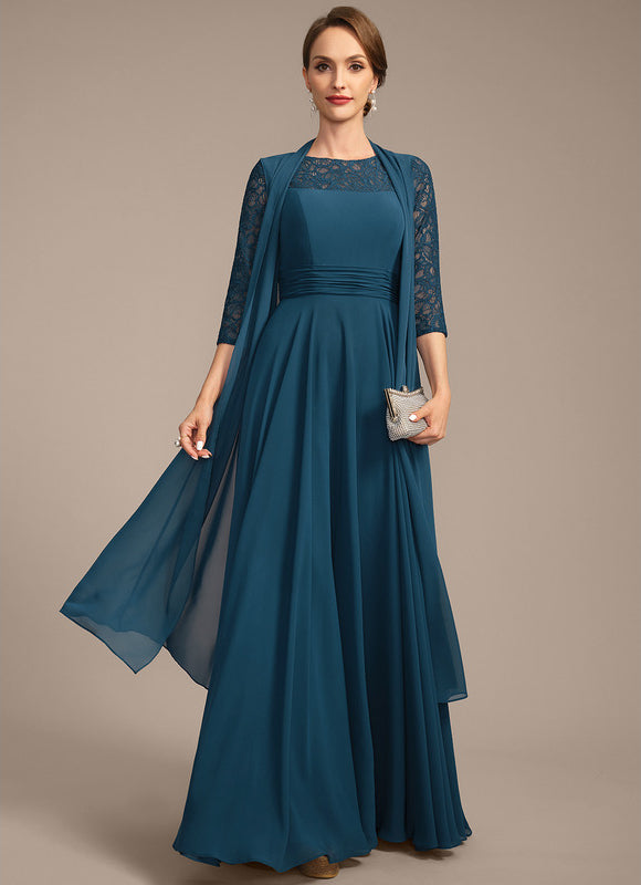 Robe Élégante Mousseline Émeraude Chic - gallery 1