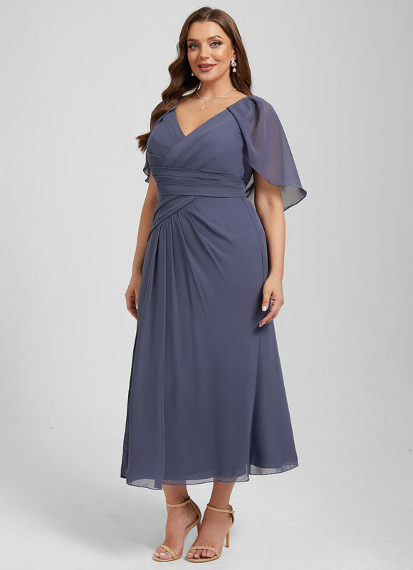 Robe Fluide Chic Col V Élégant - gallery 8
