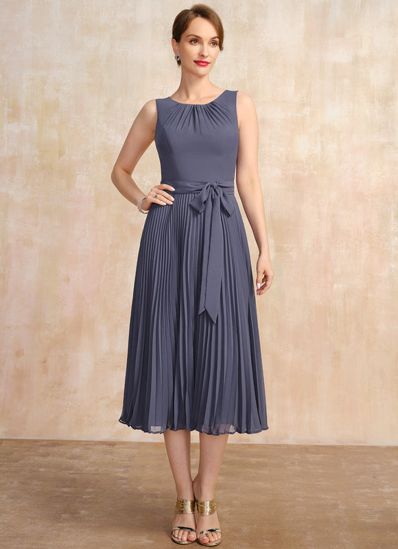 Robe Élégante Plissée Avec Boléro - gallery 4