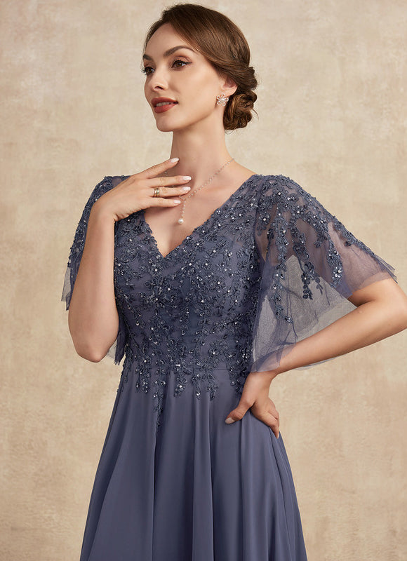 Robe Élégante À Manches Transparentes - gallery 2