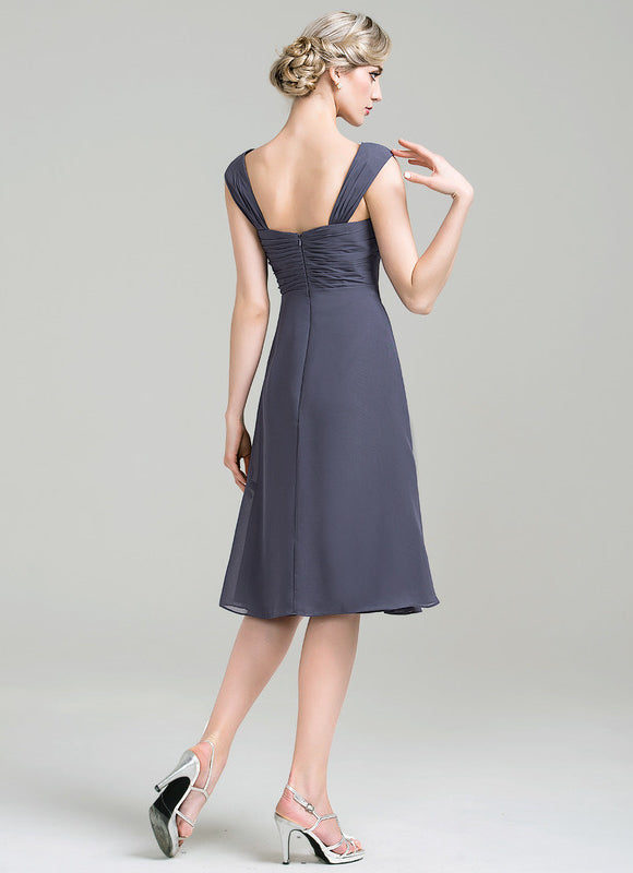 Robe Élégante Mère De Mariée Gris - gallery 8