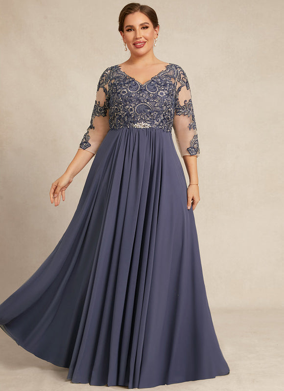 Robe Élégante Mère De Mariée Gris. - gallery 8