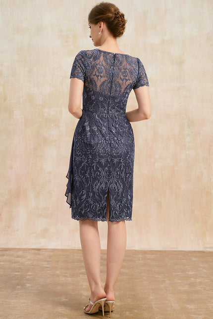 Robe De Soirée Bleu Nuit Femme - gallery 6