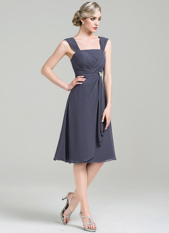 Robe Élégante Mère De Mariée Gris - gallery 6