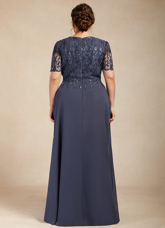 Robe Élégante Col Haut Brodée - gallery 8