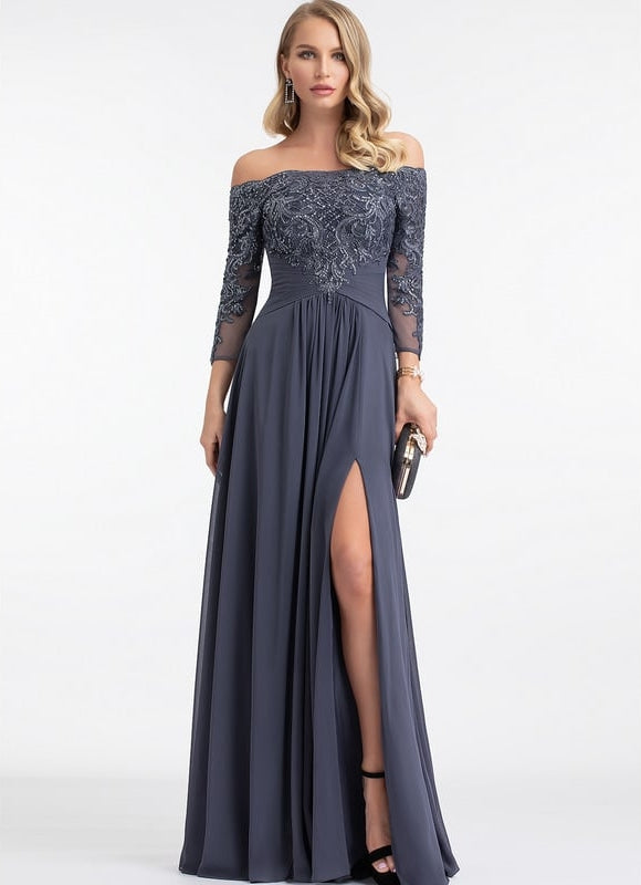 Robe Élégante À Manches Transparentes