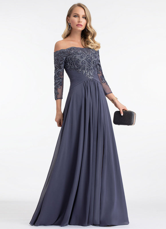 Robe Élégante À Manches Transparentes - gallery 4