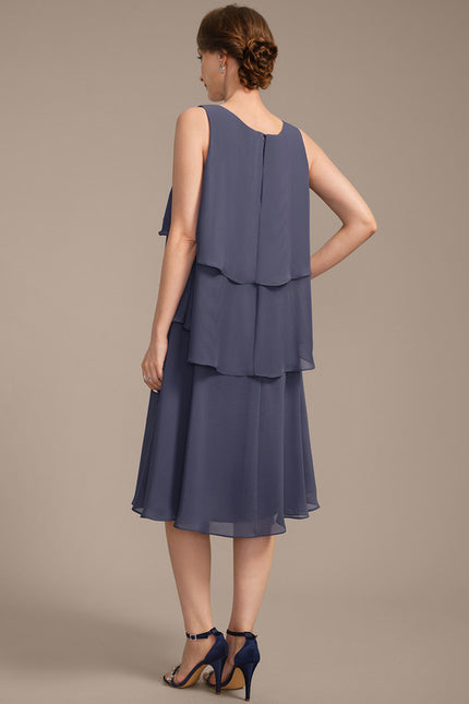 Robe Élégante Mousseline Avec Châle - gallery 7