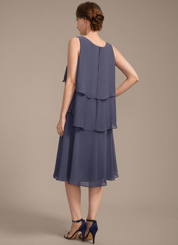 Robe Élégante Mousseline Avec Châle - gallery 7